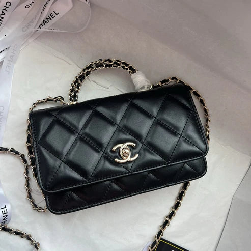 CHANEL Mini Rectangle Crystal Top Handle Flap Bag 23A Collection 2-SIZES ✨