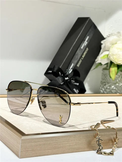 - YSL Saint Laurent 11M Classic Sun Aviator Unisex Sunglasses ✨