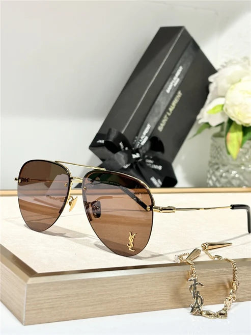 - YSL Saint Laurent 11M Classic Sun Aviator Unisex Sunglasses ✨