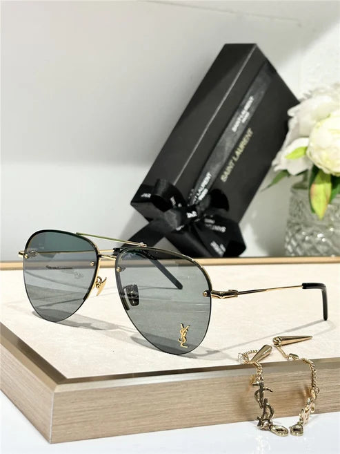 - YSL Saint Laurent 11M Classic Sun Aviator Unisex Sunglasses ✨