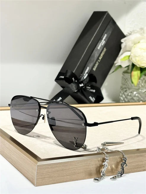 - YSL Saint Laurent 11M Classic Sun Aviator Unisex Sunglasses ✨