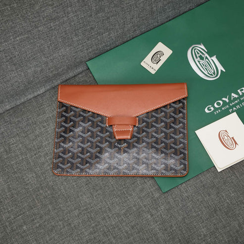 Goyard Camondo 2 Pouch In Goyardine Envelope Canvas Clutch✨