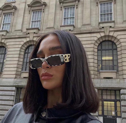 Balenciaga Eyewear Dynasty rectangle-frame sunglasses Unisex🖤