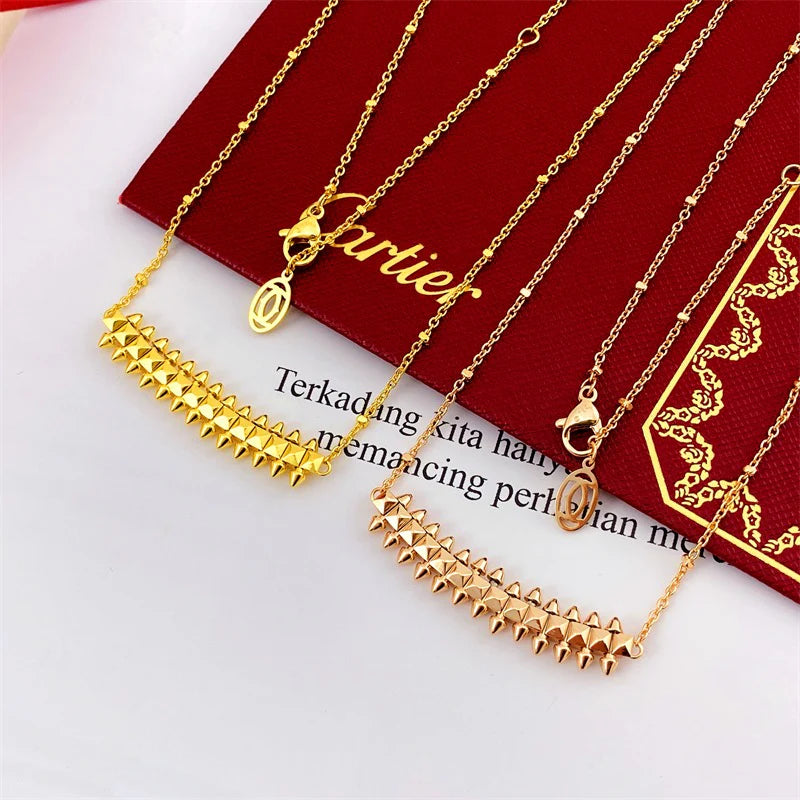 Cartier 18K Gold Plated CLASH DE MODEL Necklace