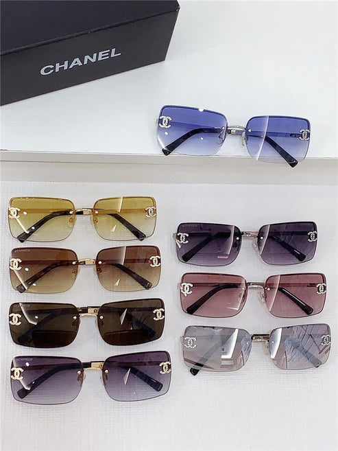 Chanel 4104B/C1247E Women's Metal Frame Sunglasses ✨