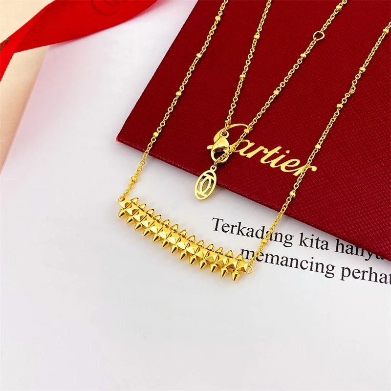 Cartier 18K Gold Plated CLASH DE MODEL Necklace