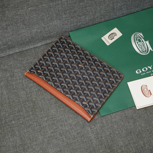 Goyard Camondo 2 Pouch In Goyardine Envelope Canvas Clutch✨