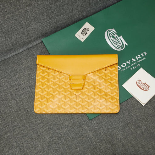 Goyard Camondo 2 Pouch In Goyardine Envelope Canvas Clutch✨