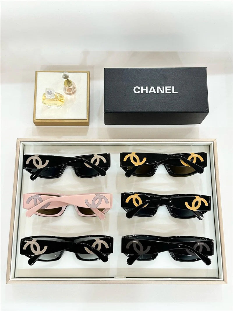 CHANEL Rare Acetate CC Sunglasses