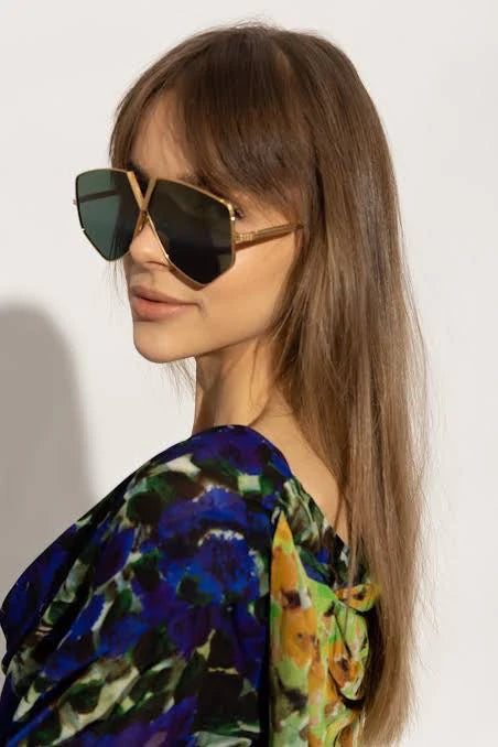 Valentino Garavani V-Hexagon 64MM VLS-115C Geometric Sunglasses