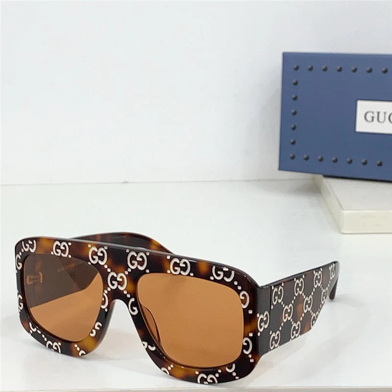 GUCCI GG0980 Eyewear GG monogram pilot-frame Sunglasses