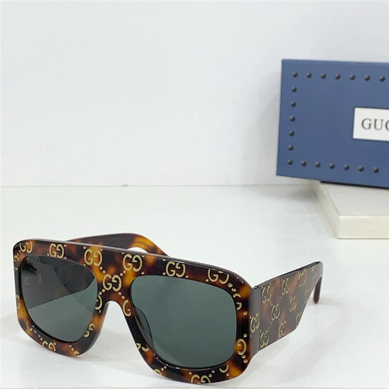 GUCCI GG0980 Eyewear GG monogram pilot-frame Sunglasses