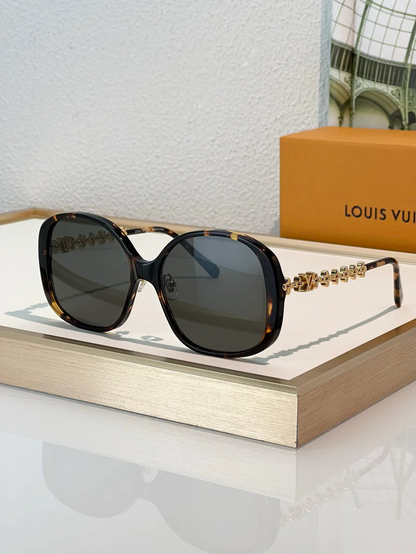 Louis Vuitton Z2456U LV Bloom Round Square Sunglasses