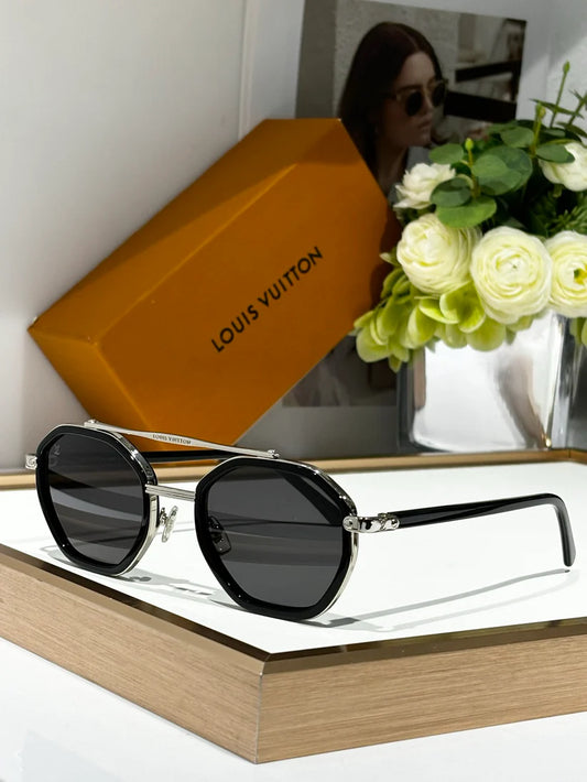 Louis Vuitton Z2532U LV Signature Duo Round Sunglasses