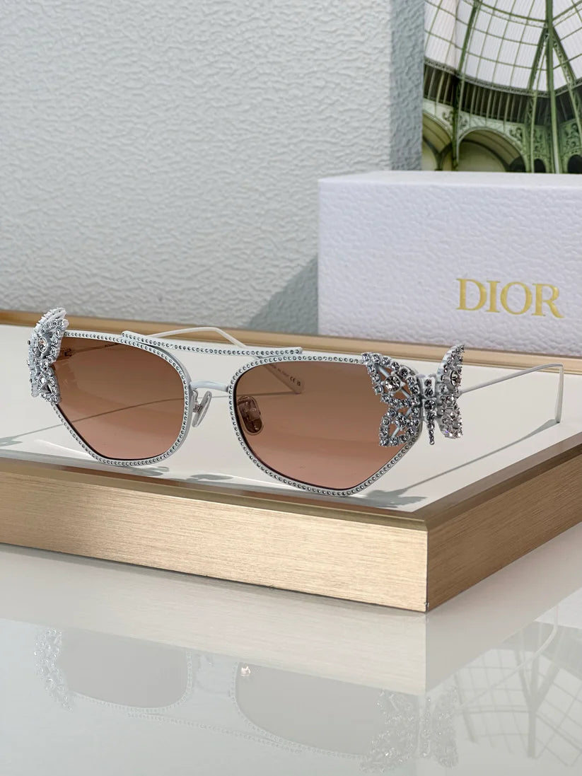 DIOR DiorFantastica B1U Butterfly Sunglasses with Swarovski® Crystals