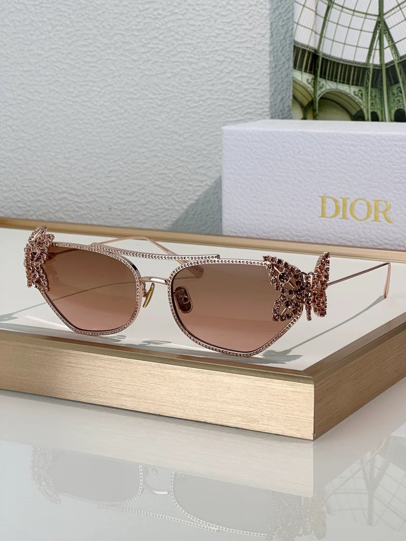 DIOR DiorFantastica B1U Butterfly Sunglasses with Swarovski® Crystals