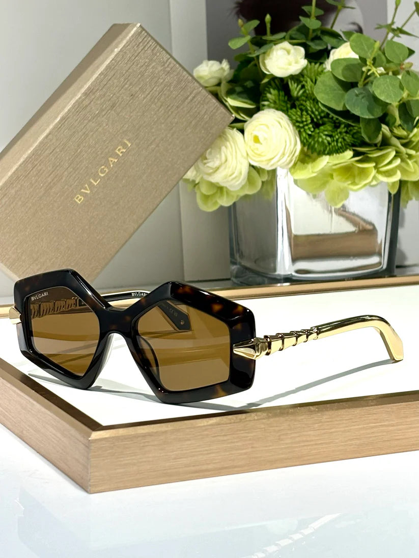 Bvlgari BV40003 Serpenti Geometric Sunglasses