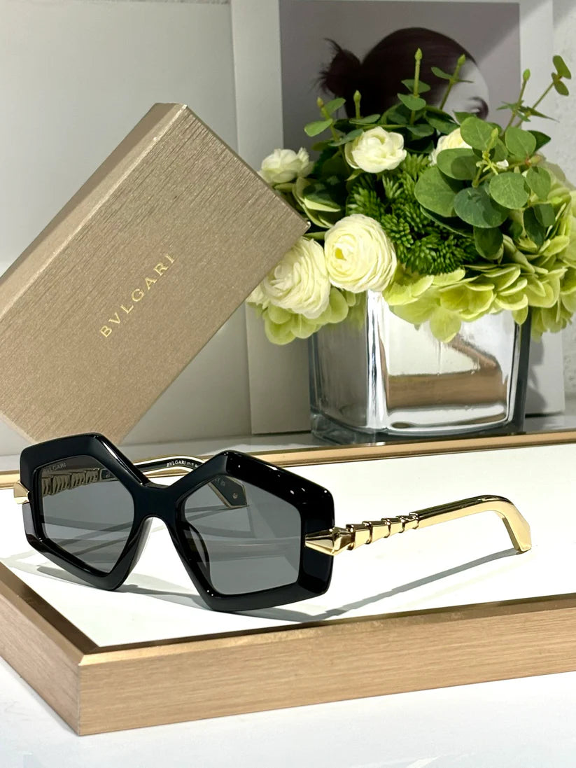 Bvlgari BV40003 Serpenti Geometric Sunglasses