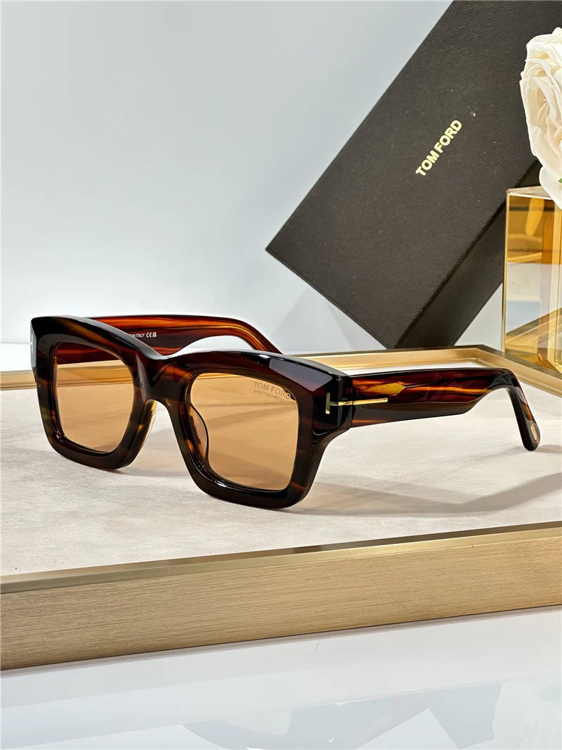 TOM FORD ILIAS FT1154 Acetate Square Sunglasses