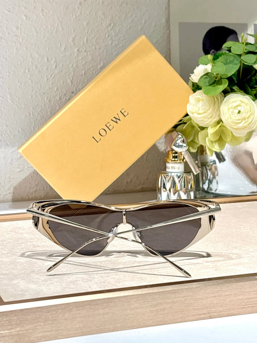 LOEWE Flash Signature Metal & Nylon Shield LW40165U Sunglasses