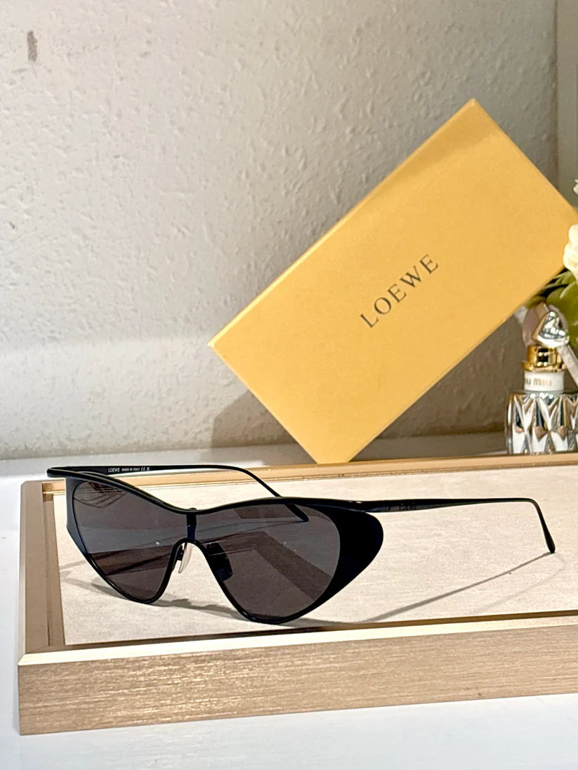 LOEWE Flash Signature Metal & Nylon Shield LW40165U Sunglasses