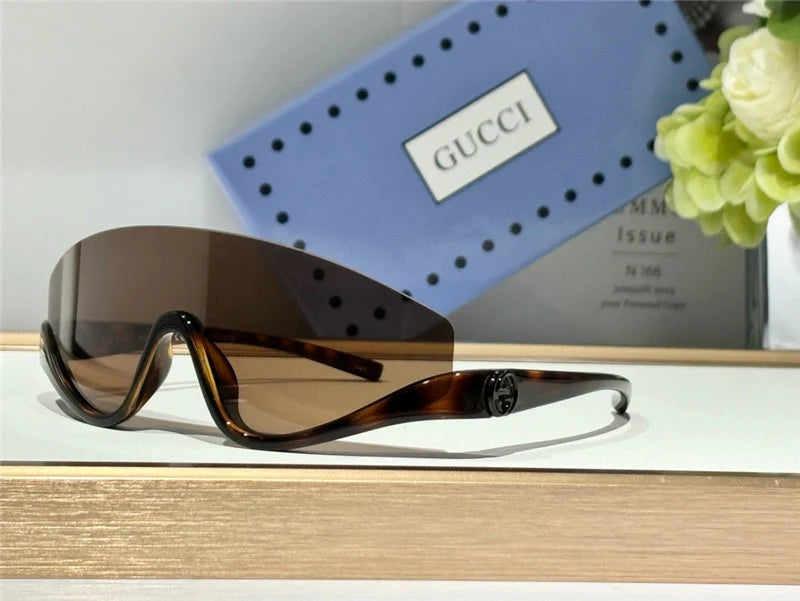 GUCCI GG1650 Gucci Eyewear Interlocking G shield-frame Sunglasses