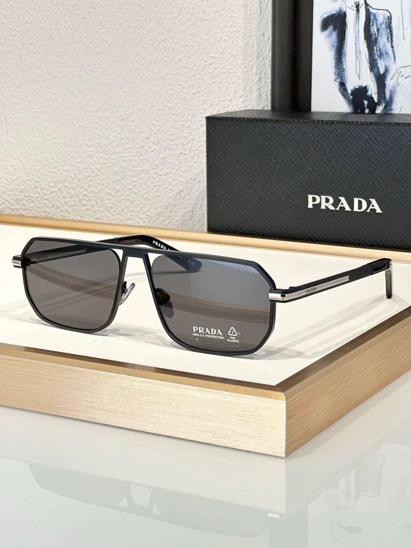 PRADA PR A53S Men's Pillow Sunglasses