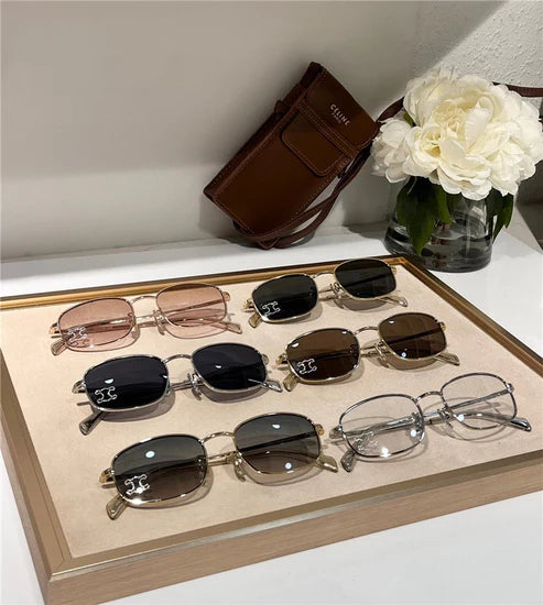 CELINE 2024 ovals Triomphe metal 40284 Sunglasses ✨