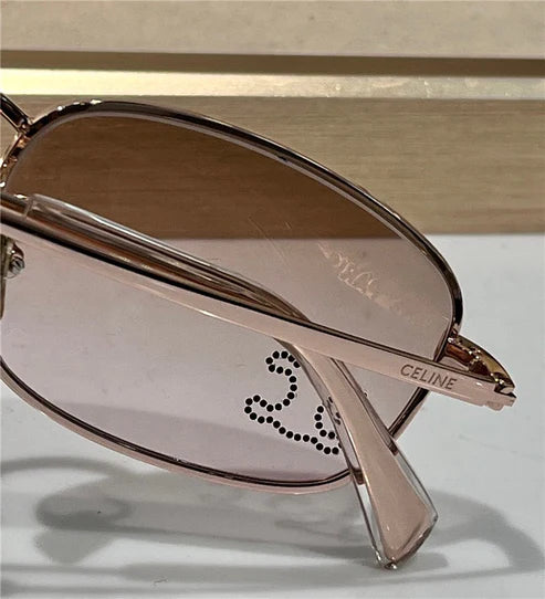 CELINE 2024 ovals Triomphe metal 40284 Sunglasses ✨