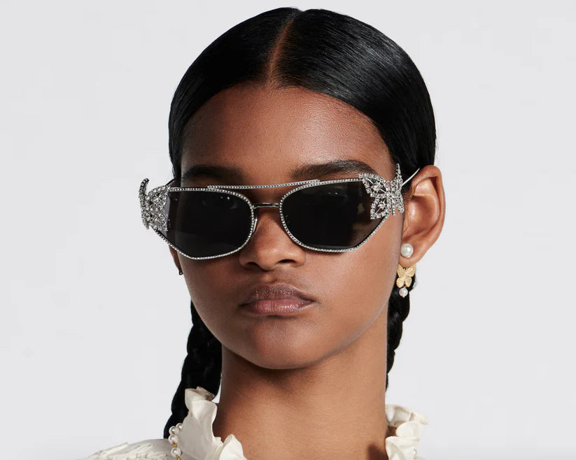 DIOR DiorFantastica B1U Butterfly Sunglasses with Swarovski® Crystals