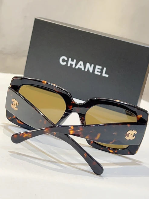 CHANEL RECTANGLE 5435 C622/S6 Women's Acetate Sunglasses 5 COLORS ✨