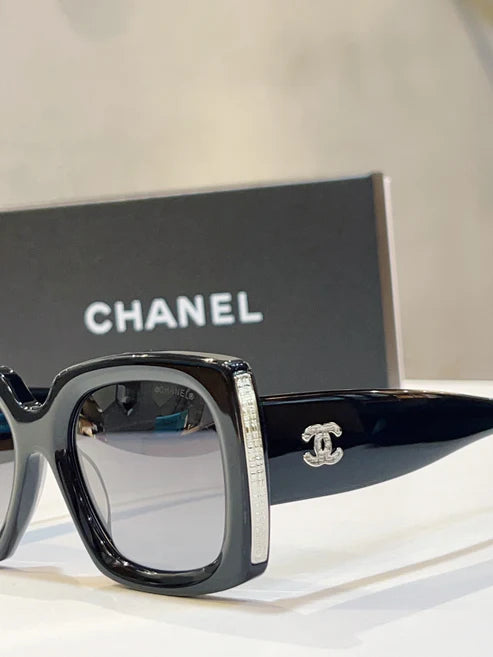 CHANEL RECTANGLE 5435 C622/S6 Women's Acetate Sunglasses 5 COLORS ✨