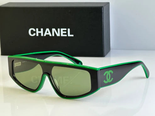 2024 CHANEL SHIELD 6057 Rectangle Women's Acetate Sunglasses ✨