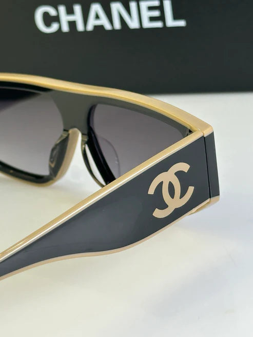 2024 CHANEL SHIELD 6057 Rectangle Women's Acetate Sunglasses ✨