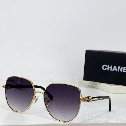 Chanel 2213 Women's Oversize Metal Frame Sunglasses ✨