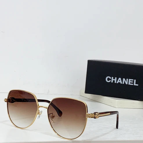 Chanel 2213 Women's Oversize Metal Frame Sunglasses ✨