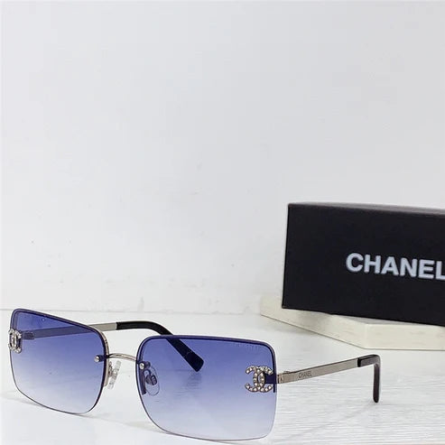 Chanel 4104B/C1247E Women's Metal Frame Sunglasses ✨