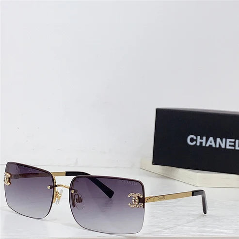 Chanel 4104B/C1247E Women's Metal Frame Sunglasses ✨