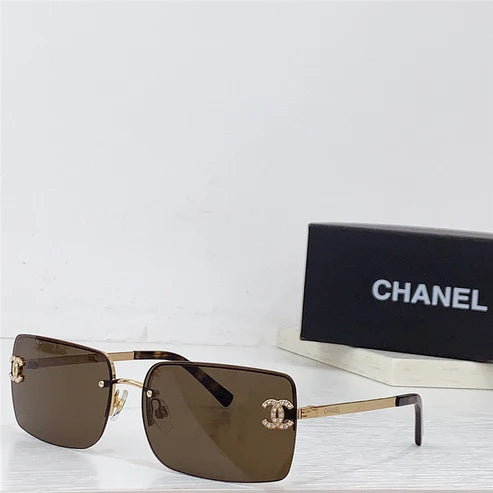 Chanel 4104B/C1247E Women's Metal Frame Sunglasses ✨