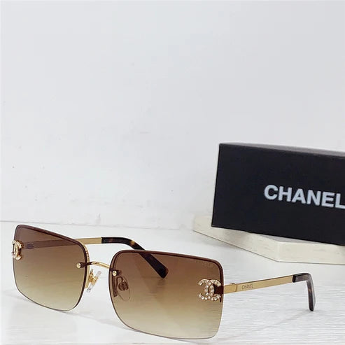 Chanel 4104B/C1247E Women's Metal Frame Sunglasses ✨