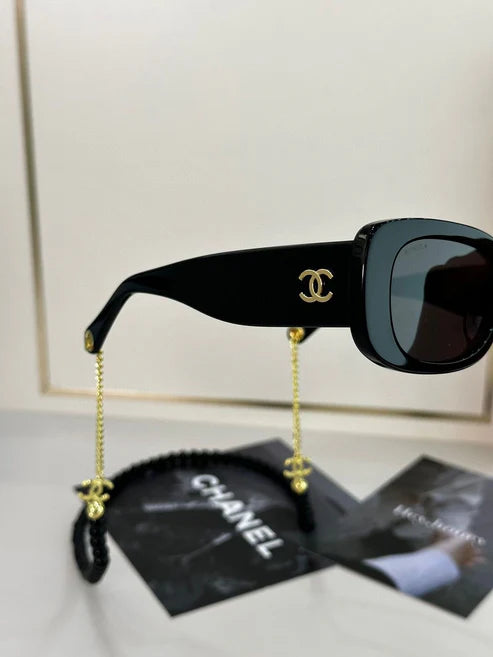 CHANEL 5488 C622/T8 Rectangle Women's Acetate Sunglasses ✨