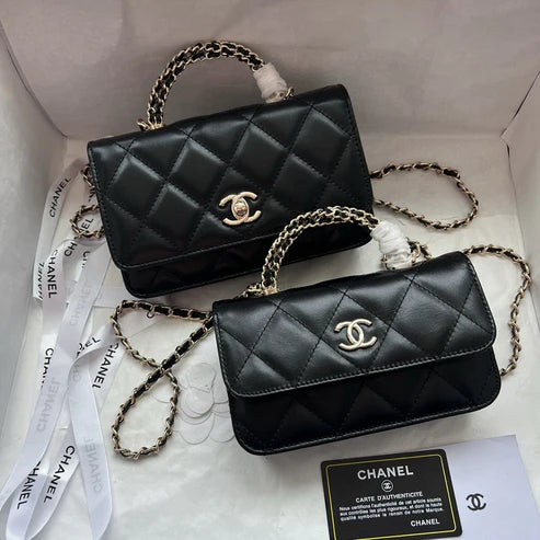 CHANEL Mini Rectangle Crystal Top Handle Flap Bag 23A Collection 2-SIZES ✨