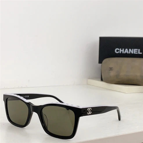 2024 Chanel CH5417 - Black/Beige Women's Acetate Sunglasses ✨