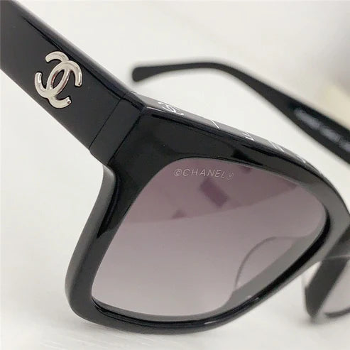 2024 Chanel CH5417 - Black/Beige Women's Acetate Sunglasses ✨