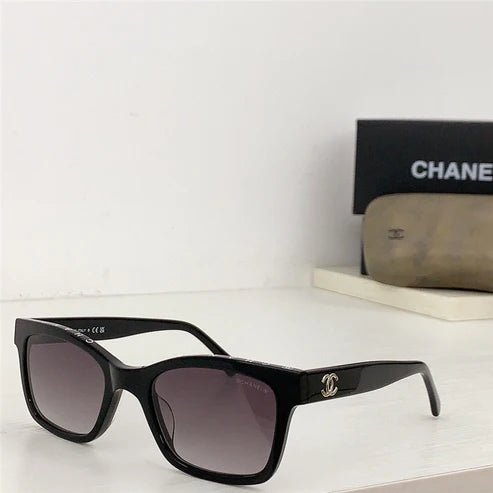 2024 Chanel CH5417 - Black/Beige Women's Acetate Sunglasses ✨