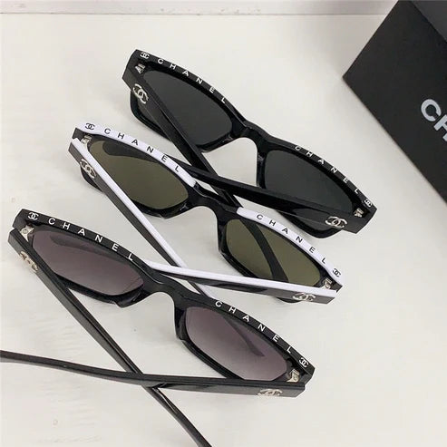 2024 Chanel CH5417 - Black/Beige Women's Acetate Sunglasses ✨