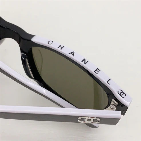 2024 Chanel CH5417 - Black/Beige Women's Acetate Sunglasses ✨