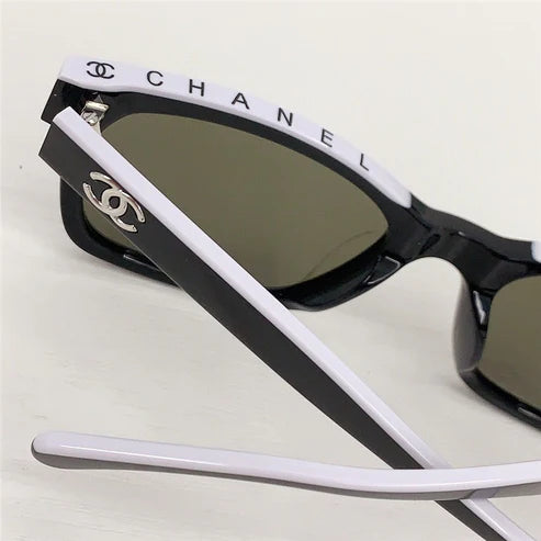 2024 Chanel CH5417 - Black/Beige Women's Acetate Sunglasses ✨