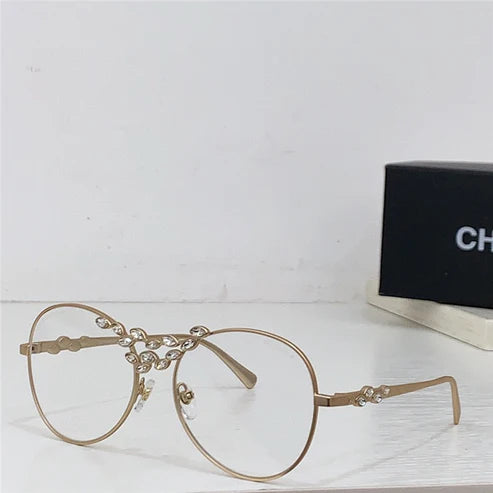 2024 CHANEL Pilot Metal & Strass Sunglasses 9566B 🖤