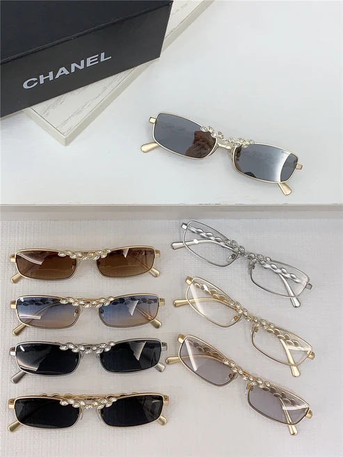 2024 CHANEL Rectangle Sunglasses 9567B C395/6V 🖤